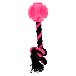 Produktbild von Dog Comets AstroTug Hundespielzeug aus Baumwolle rosa mittel