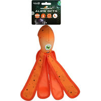 Produktbild von Dog Comets Hundespielzeug Alien Octo Orange Stoff Quietschspielzeug Größe L