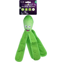 Produktbild von Dog Comets Hundespielzeug Alien Octo Quietschspielzeug aus Stoff Grün Größe L