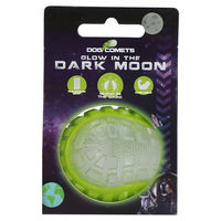 Produktbild von Dog Comets Hundespielzeug Ball Glow in the Dark Moon Grün Größe S