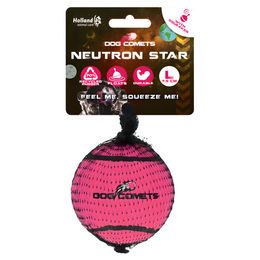 Dog Comets Hundespielzeug Neutron Star Tennisball mit Quietscher Rosa Größe L aus Gummi – Bild 1 von 4