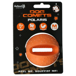 Produktbild von Dog Comets Hundespielzeug Polaris Ball aus Naturkautschuk orange