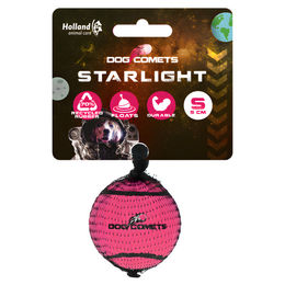 Produktbild von Dog Comets Hundespielzeug Starlight Ball aus Gummi Rosa Größe S