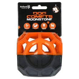 Dog Comets Moonstone Snack-Kubus Intelligenzspielzeug für Hunde aus Gummi Orange – Bild 1 von 10