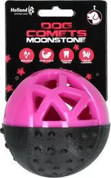 Dog Comets Moonstone Snackball Hundespielzeug aus Gummi rosa 9 cm mit Quietscher – Bild 1 von 10