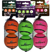 Produktbild von Dog Comets Neutron Star Hundespielzeug Tennisball mit Quietscher Grün Größe L 2er Pack