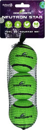 Dog Comets Neutron Star Hundespielzeug Tennisball mit Quietscher Grün Größe M 3er Pack – Bild 1 von 8