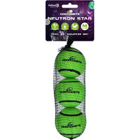 Produktbild von Dog Comets Neutron Star Hundespielzeug Tennisball mit Quietscher Grün Größe M 3er Pack