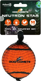 Dog Comets Neutron Star Hundespielzeug Tennisball mit Quietscher Orange Größe M – Bild 1 von 5