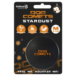 Dog Comets Stardust Hundespielzeug Ball aus Naturkautschuk Schwarz/Orange 6 cm – Bild 1 von 6