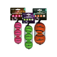 Produktbild von Dog Comets Starlight Hundespielzeug Tennisball aus Gummi Grün Größe L 2er Pack