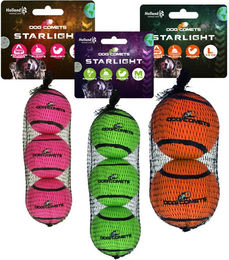 Dog Comets Starlight Hundespielzeug Tennisball aus Gummi Rosa Größe S 3er Pack – Bild 1 von 5