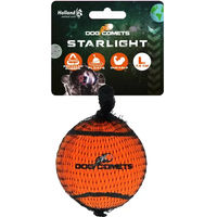 Produktbild von Dog Comets Starlight Tennisball für Hunde aus Gummi Orange Größe L