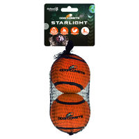 Produktbild von Dog Comets Starlight Tennisball für Hunde Orange Gummi Größe L 2er Pack