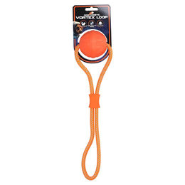 Produktbild von Dog Comets Vortex Loop Hundespielzeug aus TPR in Orange