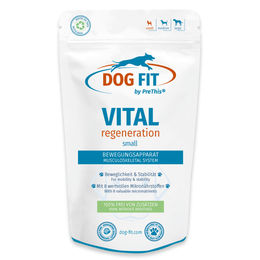 DOG FIT by PreThis Bandscheiben und Rücken Kur für Hunde zur Wirbel und Knorpelpflege mit Kollagen L-Lysin B5 und B7 bis 10 kg 60 Kapseln – Bild 1 von 1
