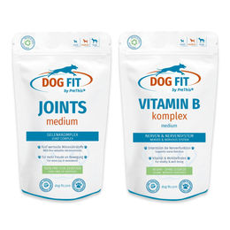 DOG FIT by PreThis Gelenk- und Vitamin B12-Kur für mittelgroße Hunde mit Biotin 120 Kapseln – Bild 1 von 1