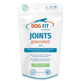 DOG FIT by PreThis JOINTS greenshell Gelenk-Nahrung für kleine Hunde unter 10kg mit Grünlippmuschel, Kollagen und B-Vitaminen, 60 Kapseln – Bild 1 von 1
