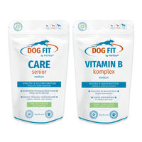 Produktbild von DOG FIT by PreThis Senior Hunde Aufbaukur mit Vitamin B Nahrungsergänzung Set für Nerven und Gelenke 120 Kapseln