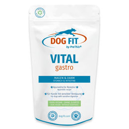 Produktbild von DOG FIT by PreThis VITAL gastro Magen-Darm-Pflege für Hunde, vegan und präbiotisch, 80g - 80 g