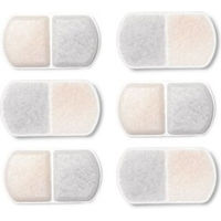 Produktbild von Dog Mate Ersatzfilter für 8L Edelstahl-Trinkbrunnen 6er-Pack Weiß