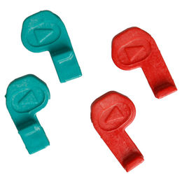 Dog Mate Ersatzschloss für Hundeklappe Small 221 aus Kunststoff in Rot Grün Bunt – Bild 1 von 2