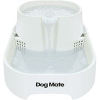 Produktbild von Dog Mate Großer zweistufiger Trinkbrunnen für Haustiere aus Kunststoff in Weiß mit 6 Litern Fassungsvermögen