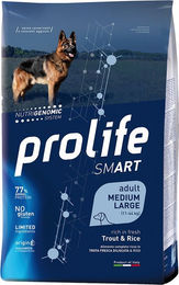Dog Prolife Smart Hundefutter Adult Medium Large Forelle und Reis Glutenfrei Sensitive 12 kg - 12 kg – Bild 1 von 1
