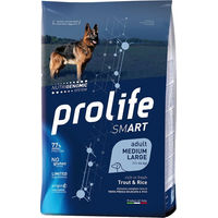 Produktbild von Dog Prolife Smart Hundefutter Adult Medium Large Forelle und Reis Glutenfrei Sensitive 12 kg - 12 kg