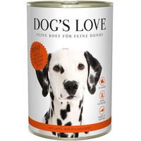 Produktbild von Dog's Love Adult Classic Hundefutter Rind mit Apfel und Spinat getreidefrei 6x400 g - 6 x 400 g