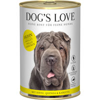 Produktbild von Dog's Love Adult Hund Nassfutter Huhn mit Birne Quinoa und Karotte getreidefrei 6 x 400 g - 6 x 400 g