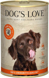 Produktbild von Dog's Love B.A.R.F. Rind Pur Hundefutter für alle Altersstufen 400g