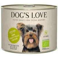 Produktbild von Dog's Love Bio Hund Nassfutter Adult Huhn mit Buchweizen und Sellerie 6x200 g - 6 x 200 g