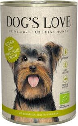 Dog's Love Bio Hund Nassfutter Adult Huhn mit Buchweizen und Sellerie 6x400 g - 6 x 400 g – Bild 1 von 3