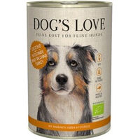 Produktbild von Dog's Love Bio Hund Nassfutter Adult Pute mit Amaranth und Kürbis 6x400 g - 6 x 400 g