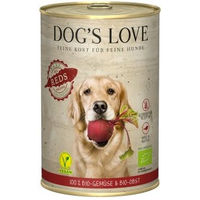 Produktbild von Dog's Love Bio Hund Nassfutter Adult Reds Obst und Gemüse ohne Zucker 6x400 g - 6 x 400 g