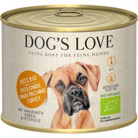 Produktbild von Dog's Love Bio Hunde Nassfutter Pute mit Amaranth, Kürbis und Petersilie Adult 6 x 200 g - 6 x 200 g