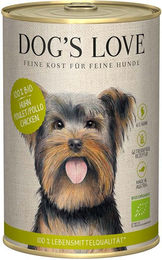 Produktbild von Dog's Love Bio Hundefutter Huhn mit Buchweizen Sellerie und Basilikum Getreidefrei Adult 12x400g
