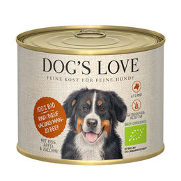 Dog's Love Bio Hundefutter Rind mit Reis, Apfel und Zucchini für Senior 12x200g – Bild 1 von 2