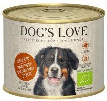 Dog's Love Bio Nassfutter für Hunde Adult mit Rind 6x200 g - 6 x 200 g – Bild 1 von 3
