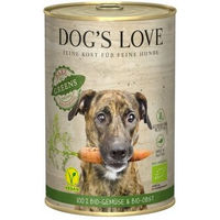 Produktbild von Dog's Love Bio Nassfutter Hund Adult Greens mit Obst und Gemüse ohne Zucker 6x400 g - 6 x 400 g