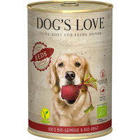 Produktbild von Dog's Love Bio Reds Vegan Nassfutter für Hunde ohne tierisches Protein 6x400g