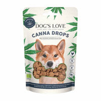 Produktbild von Dog's Love Canna BIO Drops Geflügel Bio Getreidefrei Belohnungssnack für Hunde 150 g - 150 g