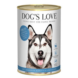 Dog's Love Classic Hundefutter Adult Fisch mit Amaranth, Karotte und Löwenzahn 12x400g – Bild 1 von 2