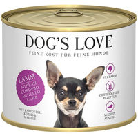 Produktbild von Dog's Love Classic Hundefutter Adult Lamm mit Kartoffel Kürbis und Marille mit hohem Fleischanteil 6x200g
