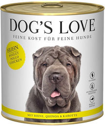 Produktbild von Dog's Love Classic Hundefutter Huhn mit Birne, Quinoa und Karotte Monoprotein 12x800g