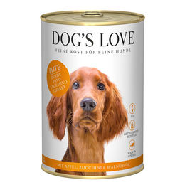 Dog's Love Classic Hundefutter Pute mit Apfel, Zucchini und Walnussöl Adult 12x400g – Bild 1 von 2