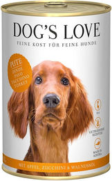 Produktbild von Dog's Love Classic Hundefutter Pute mit Apfel, Zucchini und Walnussöl für Adult 6x400g