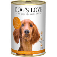 Produktbild von Dog's Love Classic Hundefutter Pute mit Apfel, Zucchini und Walnussöl für Adult 6x400g