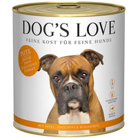 Produktbild von Dog's Love Classic Hundefutter Pute mit Apfel, Zucchini und Walnussöl Monoprotein 6x800g